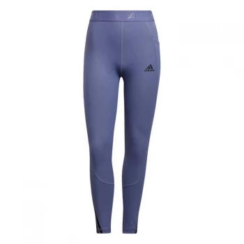 image of adidas Techfit 3-Stripes Long Gym Leggings Womens - Orbit Violet