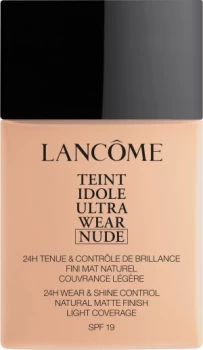 image of Lancome Teint Idole Ultra Wear Nude Foundation SPF19 40ml 011 - Beige Cristallin