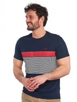 Image of Barbour Barbour Braeside Placement Stripe T-Shirt