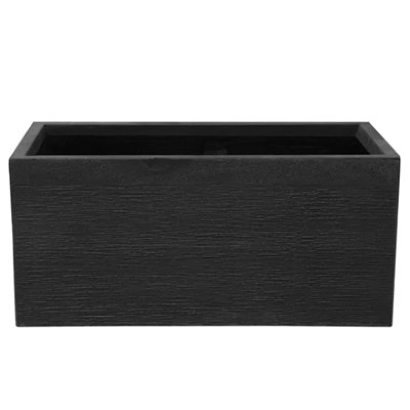 Image of Beliani Traditional Plant Pot Myra 80 Cm Black