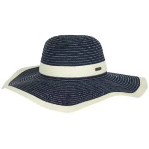 Image of Barbour Womens Reef Packable Sun Hat Navy Large