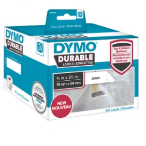 Image of Dymo 1933085 Durable Barcode Labels 19mm x 64mm 1 x 900 Labels