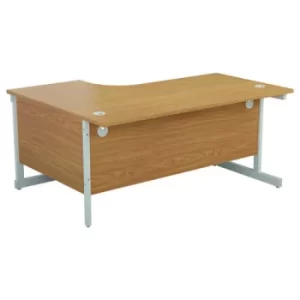 Jemini Radial Right Hand Cantilever Desk 1800x1200x730mm Nova Oak KF802163