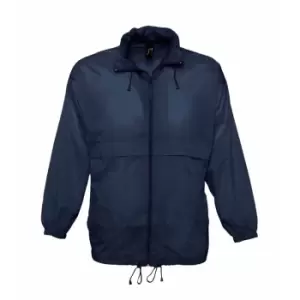 Image of SOLS Unisex Surf Windbreaker Lightweight Jacket (XXL) (Navy)