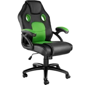 image of TecTake Gaming Chair Racing Mike - Black And Green