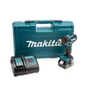Image of DHP485STX5 18V lxt Brushless Combi Drill with 1x 5.0Ah Battery + 101pc Accessory Kit - Makita