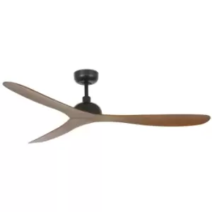 Image of Faro GOTLAND - Black, Wood Ceiling Fan