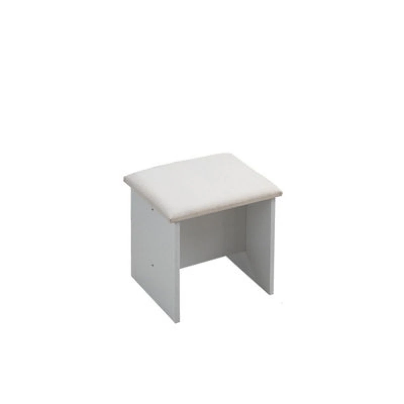 Image of Timber Art Design Astbury White Makeup Dressing Table Stool Bedroom Chair Seat Vanity Stool