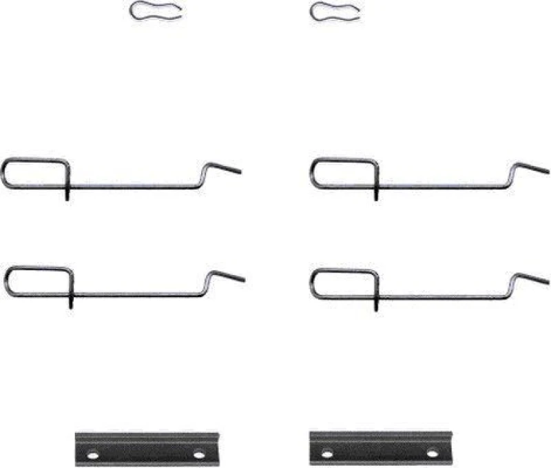 Image of HELLA Brake pad fitting kit HELLA 8DZ 355 202-341