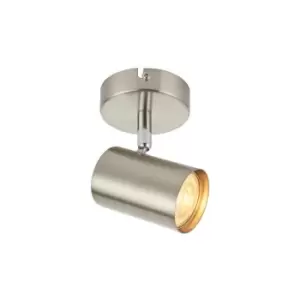 Image of Saxby Arezzo - 1 Light Spotlight Satin Chrome Effect, Chrome Plate, GU10
