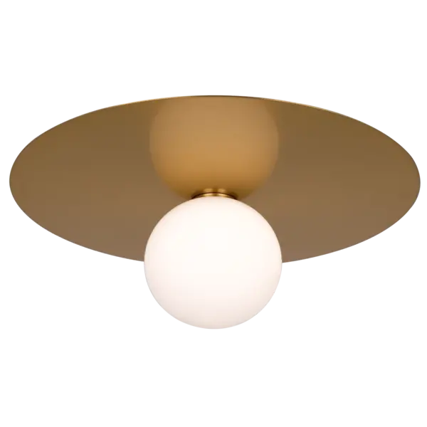 image of Cape Town Globe Ceiling Light Brass, G9