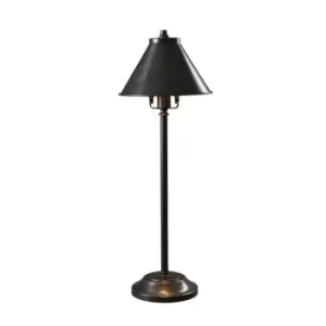 Image of Table Lamp Stick Lamp Reading Old Style Mid 1900's Old Bronze LED 7W Bulb