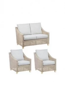 Image of Desser Dijon Natural Conservatory Suite (Sofa and Two Chairs)