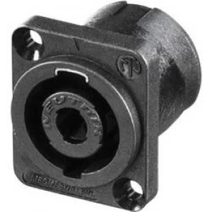 Image of Audio jack Sleeve socket straight pins Number of pins 4 Black Neutrik NL4MDV