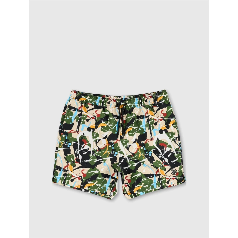 Image of Pretty Green Mens Convergence Swim Shorts Multi male Small