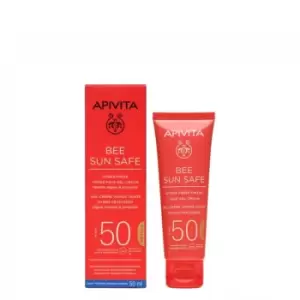 image of Apivita Bee Sun Safe Hydra Fresh Tinted Face Gel-Cream SPF50 50ml