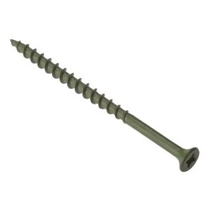 ForgeFix Decking Screw Pozi Compatible ST Green Anti-Corrosion 4.5 x 55mm Tub 1000