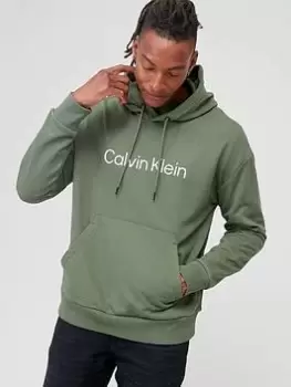 Calvin Klein Hero Logo Comfort Hoodie - Green , Green, Size L, Men