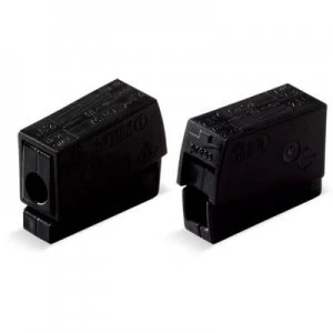 Image of WAGO 224-104 Lamp terminal flexible: 0.5-2.5 mm² rigid: 0.5-2.5 mm² Number of pins: 2 100 pc(s) Black