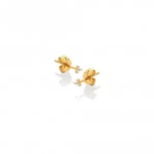 White Topaz Micro Stud Earring DE753