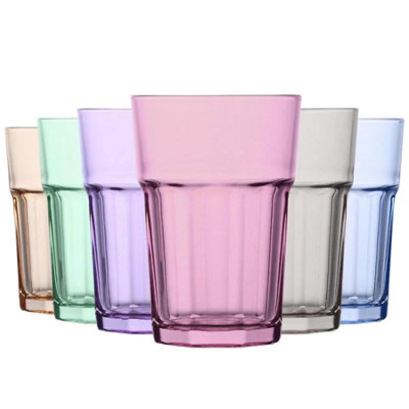 Image of LAV Glassware Lav Aras Coloured Highball Glasses - 365Ml - 6 Colours - Pack Of 6