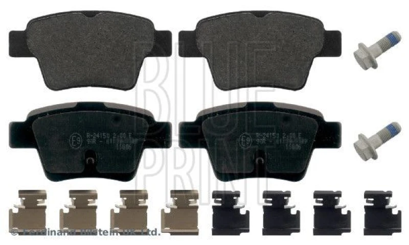 Image of Blue PRINT Brake pad set Blue PRINT ADP154226