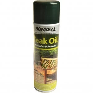 image of Ronseal Teak Oil Aerosol 500ml