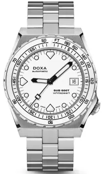 Image of Doxa Watch SUB 600T Whitepearl Bracelet