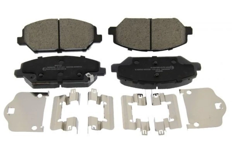 Image of MAPCO 6006HPS Brake pad set Front Axle, with acoustic wear warning, with accessories, with anti-squeak plate Brake Pad Set,disc brake (402)