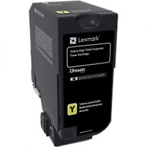 Image of Lexmark 84C2HYE Yellow Laser Toner Ink Cartridge