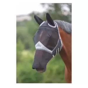 Image of Shires Fine Mesh Fly Protector With Ears and Nose - Black