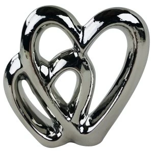 image of Double Heart Ornament 15cm