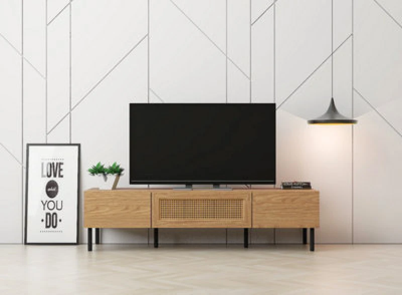 Image of Kudl TV Cabinet 1.4M - Mid Oak, Brown LV51TV5112