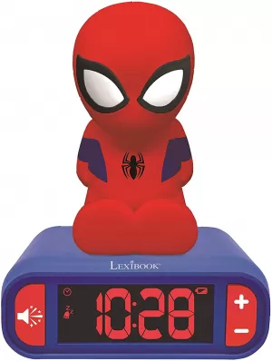 image of Lexibook Spider-Man Night Light Radio Alarm Clock