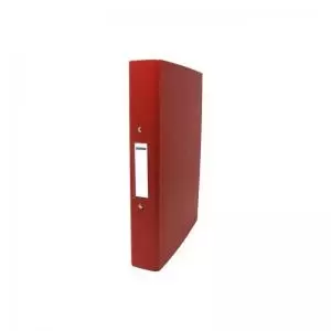 Image of ValueX Ring Binder Polypropylene 2 O-Ring A4 19mm Rings Red (Pack 10)
