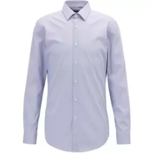 Image of Boss Boss Herwing Long Sleeve Shirt - Blue