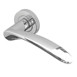 image of Jedo Monaco Door Handle on Round Rose