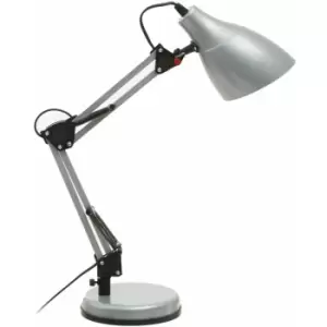 image of Finley Silver Desk Lamp - Premier Housewares