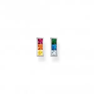 Image of Sterling Silver Colurful Stones Earrings H2250-477-7