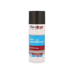 image of PlastiKote Trade High Temperature Spray Paint Black 400ml