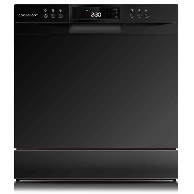 Image of Cookology CTTD8BK Compact Table Top Dishwasher