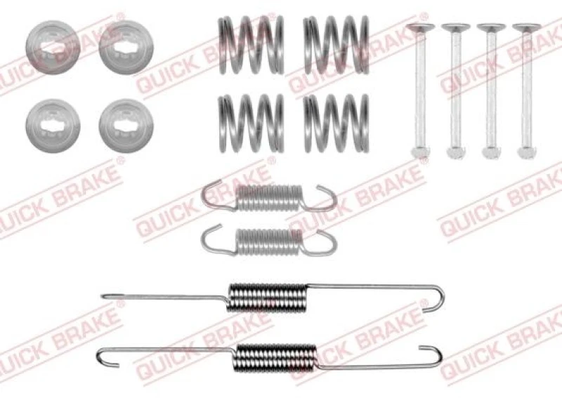 Image of QUICK BRAKE Brake shoe fitting kit QUICK BRAKE 105-0879