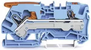 Image of Wago 2106-5204 Terminal Block, Dinrail, 2Ways, 8Awg