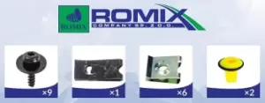 Image of ROMIX Inner Wing Panel inner 91009 FORD,FOCUS III Turnier,Focus II Schragheck (DA_, HCP, DP),Focus II Kombi (DA_, FFS, DS),FOCUS III