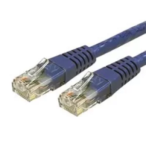 image of StarTech Cat 6 Blue Molded RJ45 UTP Gigabit Cat6 Patch Cable Patch Cord 1.2m