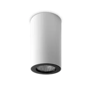 Image of Pipe 1 Light Round Surface Mounted Downlight White, Black, GU10