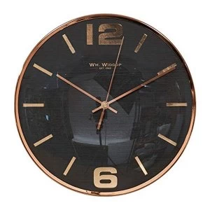 image of Wm. Widdop Wall Clock Copper Finish & Sweep Movement