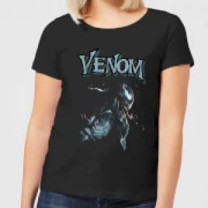 Image of Venom Profile Womens T-Shirt - Black - XXL