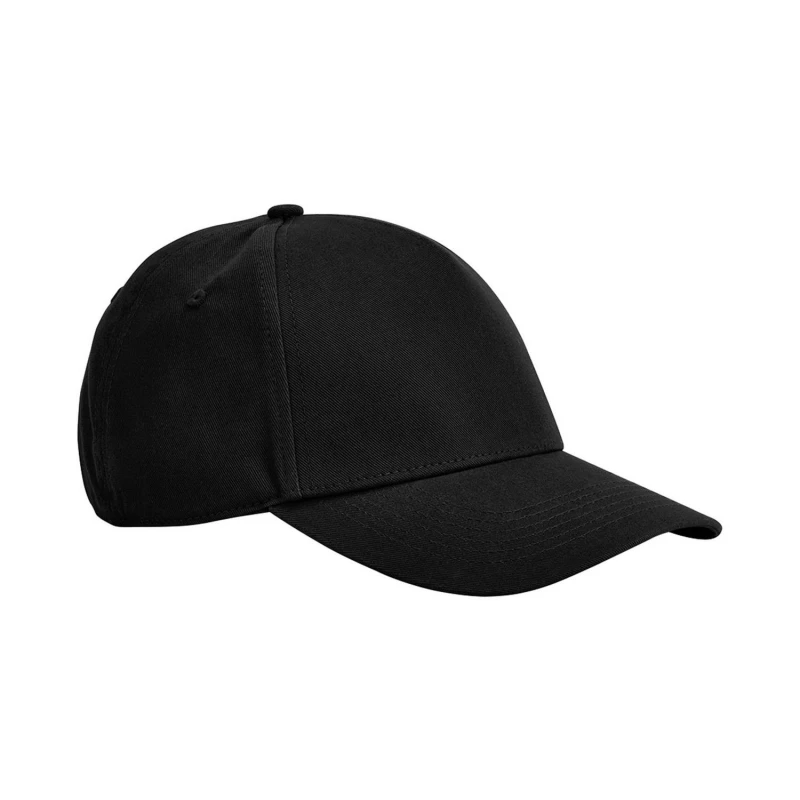 Image of Beechfield Beechfield Men Classic Cotton Panelled Cap in Black One Size Male 5063527237286