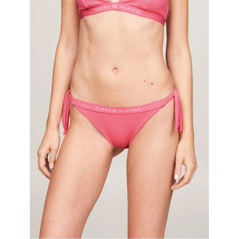 Image of Tommy Hilfiger THB Side Tie Bik Lgo - Pink Pink 10